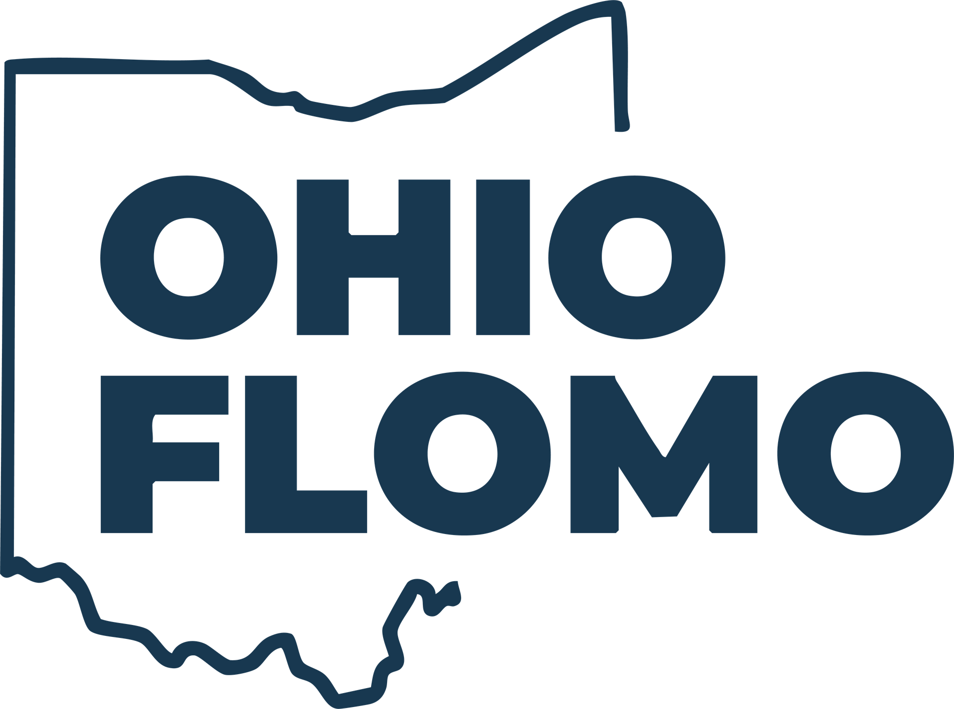 Ohio Flomo logo in Blue